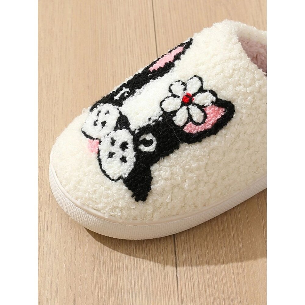 2/$30 Size 10-11 Cute Puppy NEW Boston Terrier Dog Slippers - Picture 4 of 11